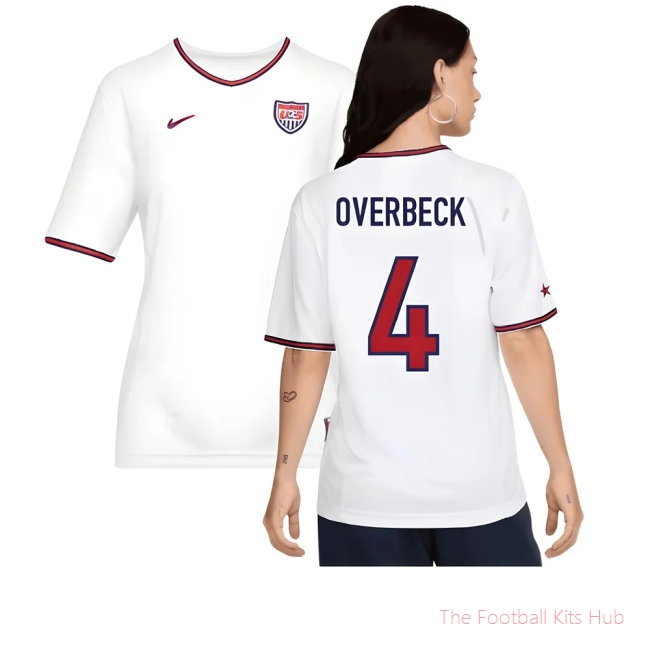 USWNT USA 1999 Reissue Home Shirt (Womens) (Overbeck 4)