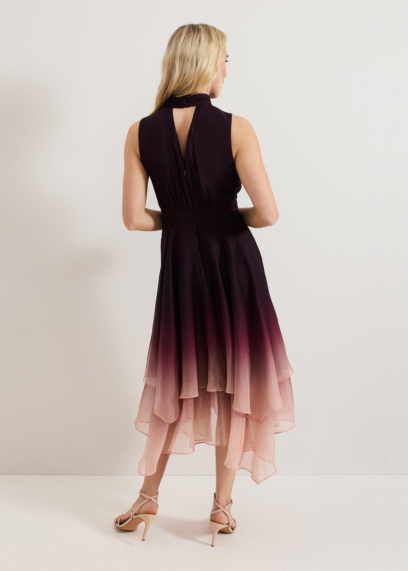 Maybel Ombre Corsage Chiffon Dres