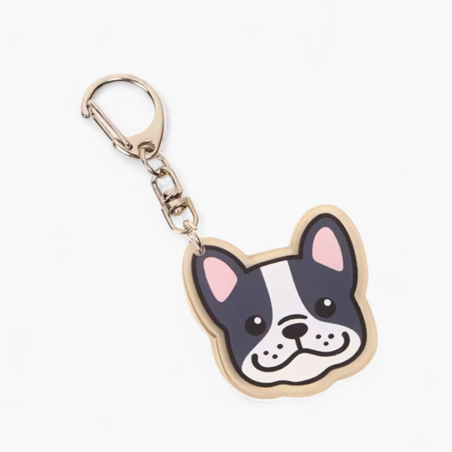 Pawchain French Bulldog Keychain Gift – Cute Frenchie Bag Charm for Dog Lovers