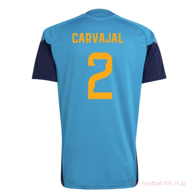 2026-2027 Spain Training Jersey (Bold Aqua) (Carvajal 2)