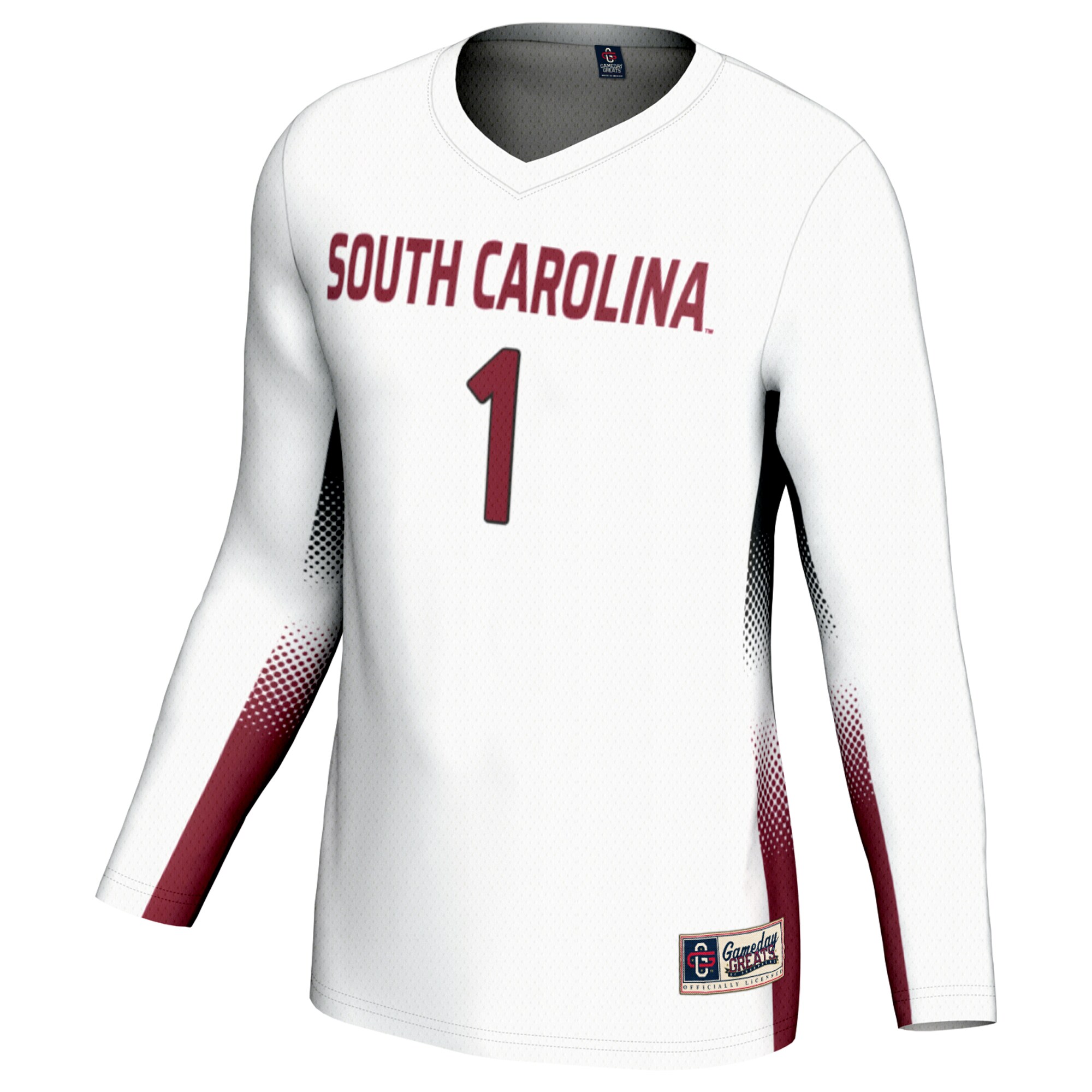[DDG] South Carolina Gamecocks GameDay Greats Unisex Lightweight Volleyball Jersey - White