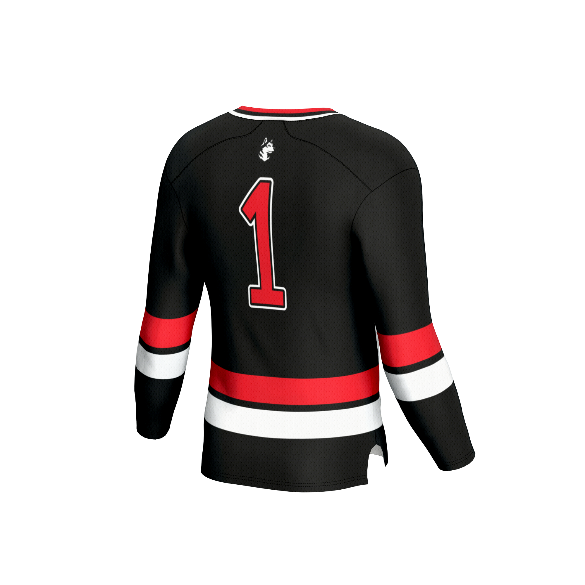 [NJP] Northeastern Huskies Youth Lightweight Women's Hockey Team Fashion Jersey - Black