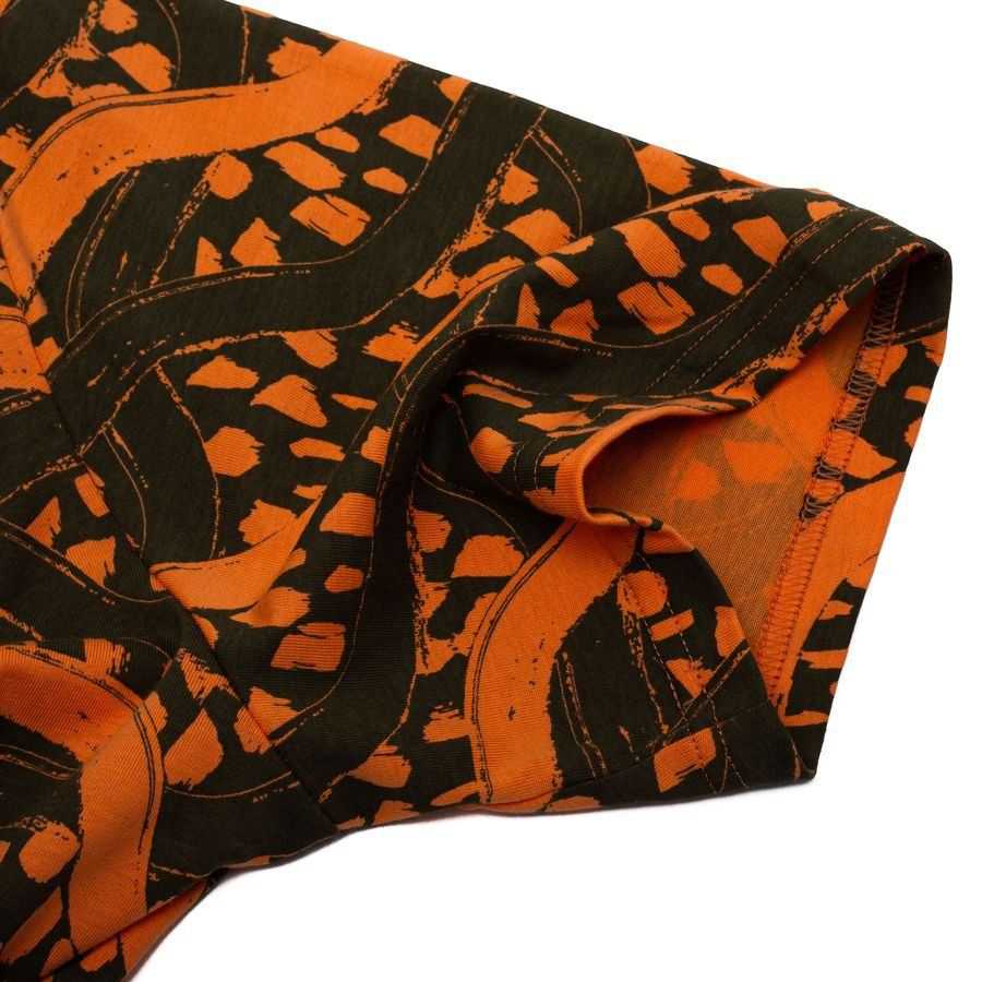 [EFKS] Ivory Coast FtblCulture AOP Black/Loden Green/Melon Orange Apparel T
