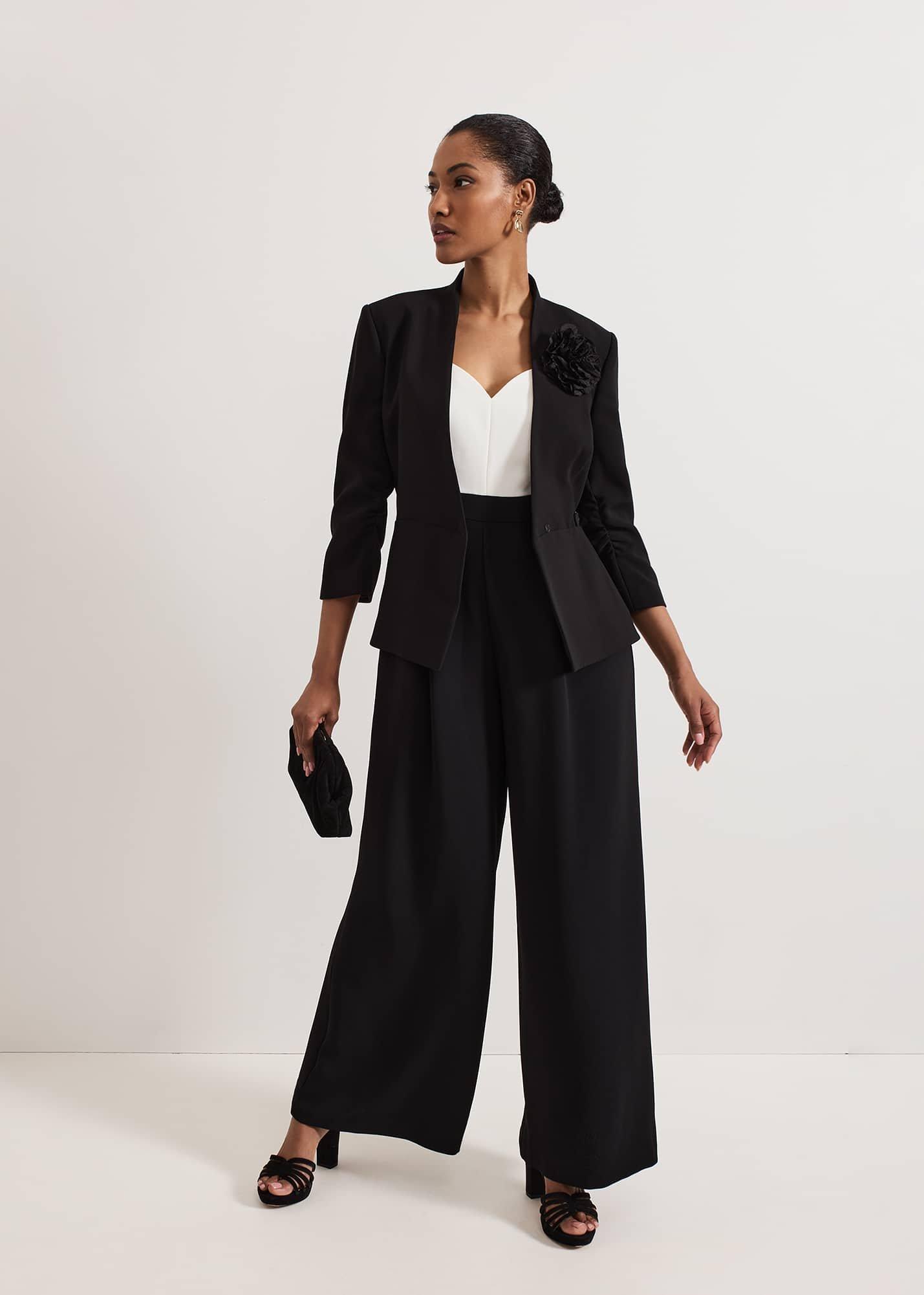 Sophin Black Corsage Jacket