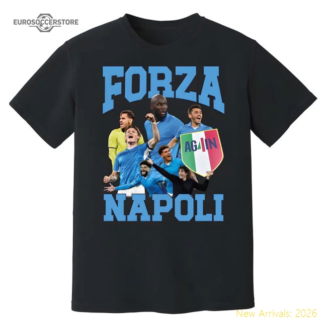 Authentic Performance Forza Napoli Campioni T-Shirt (Black)