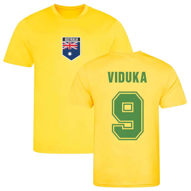 Official Viduka Australia Training Jersey (Yellow) Soccer