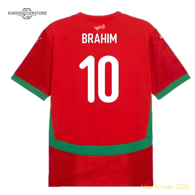 Top Morocco Brahim 20242025 Home Shirt Lightweight Moisturewicking
