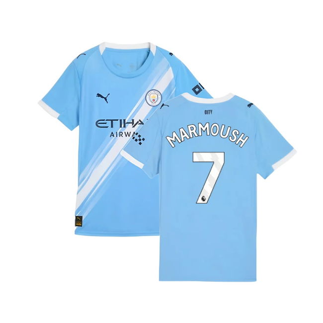 Official Licensed Man City Home Fan Shirt for Womens (Marmoush 7)