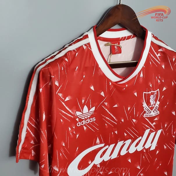 Liverpool 89-91 Home Football Kit