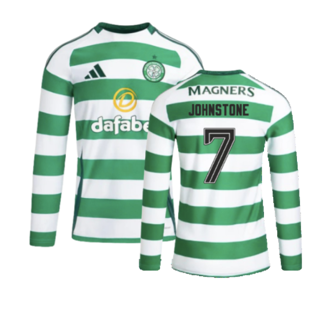 Official 2024-2025 Celtic Home Home Johnstone 7 With Modern Design -