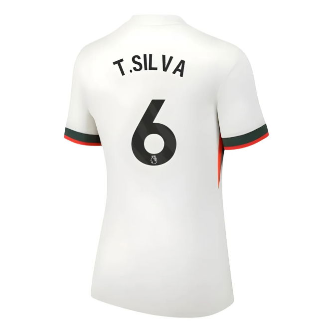 Womens Silva 6 Legacy Chelsea Classic Design Away Retro Jersey