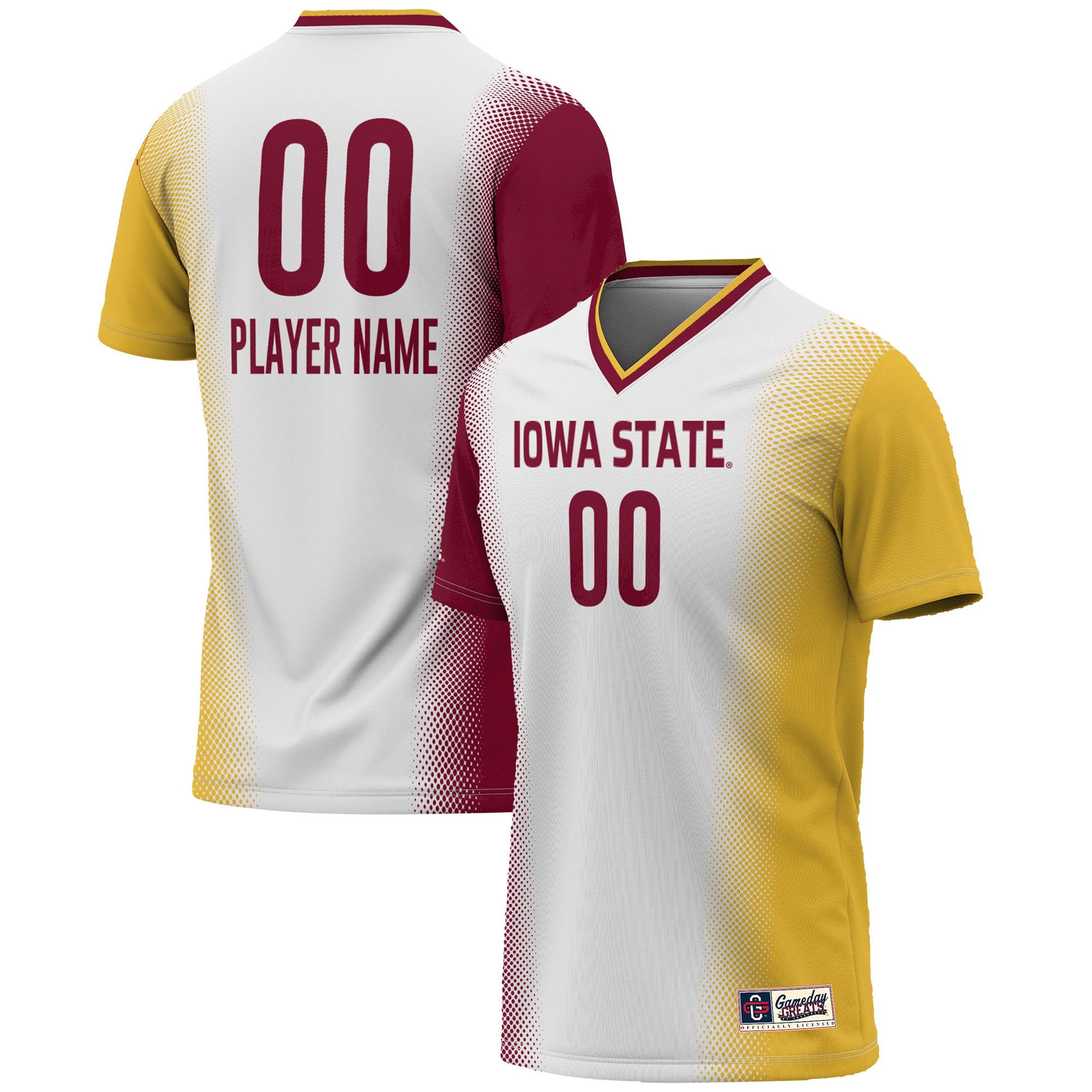 Iowa State Cyclones GameDay Greats Youth NIL Pick-A-Player Lightweight Women's Soccer Jersey - White