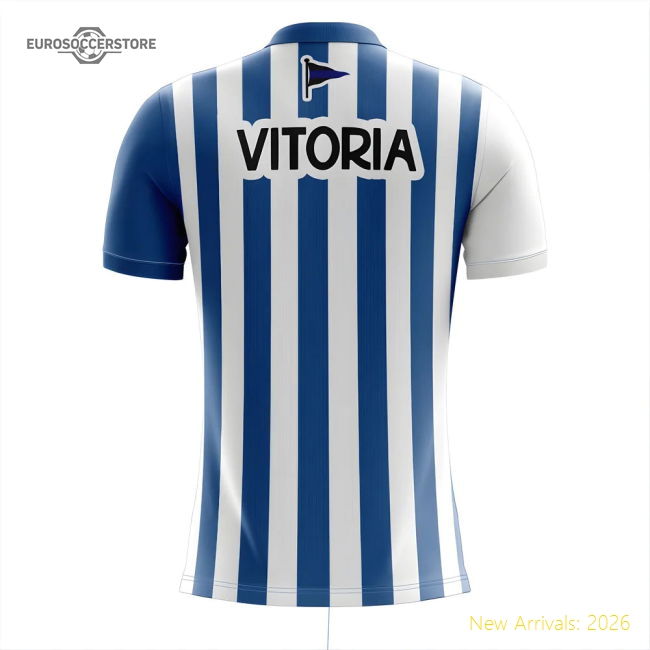 Alaves Male 2025 Home Jersey Shirt Football Fan Apparel