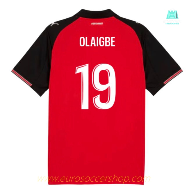 2025-2026 Stade Rennais Home Shirt (Olaigbe 19)