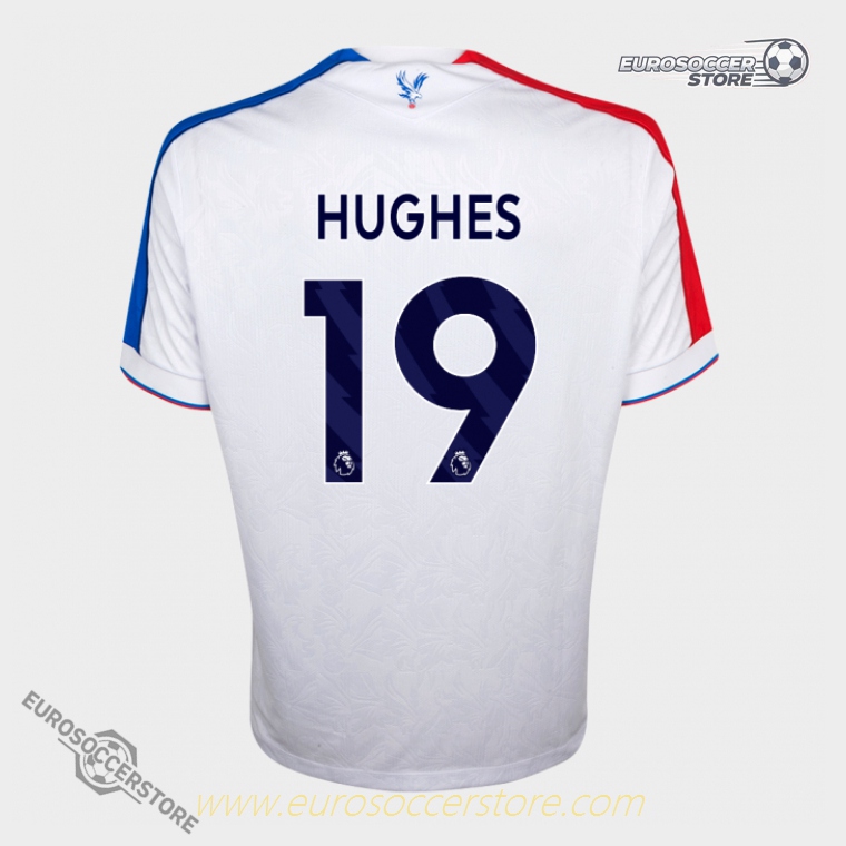 Crystal Palace 25-26 Third Edition HUGHES 19 Eagle White Football Jersey