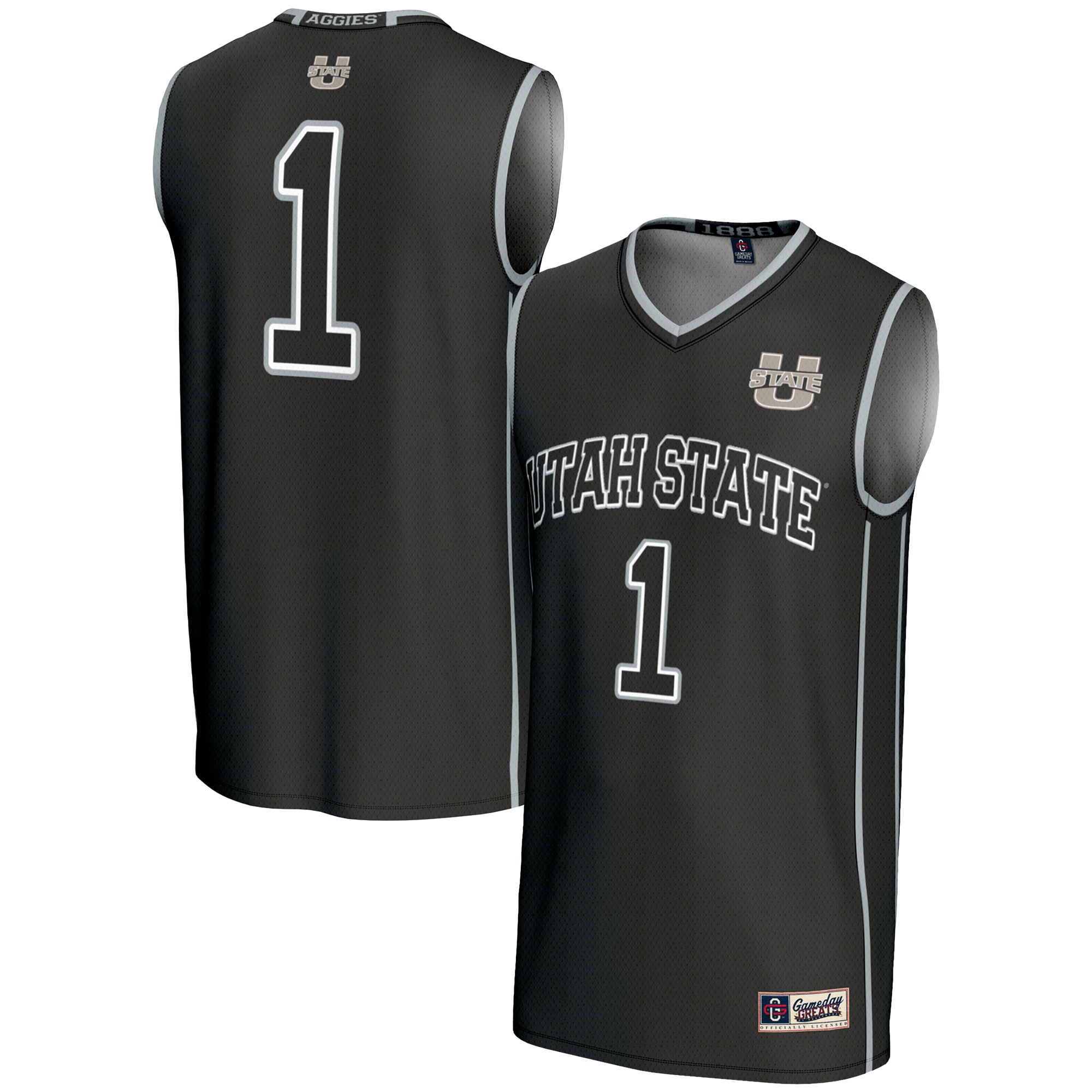 [NJP] Utah State Aggies GameDay Greats Lightweight Basketball Jersey - Black