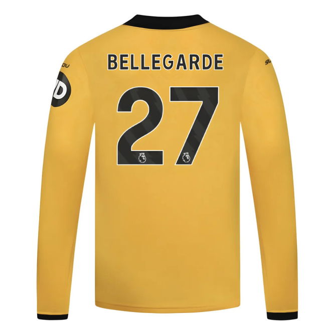 Superior 2025-2026 Wolves Home Iconic Premier League Jersey Belle#410