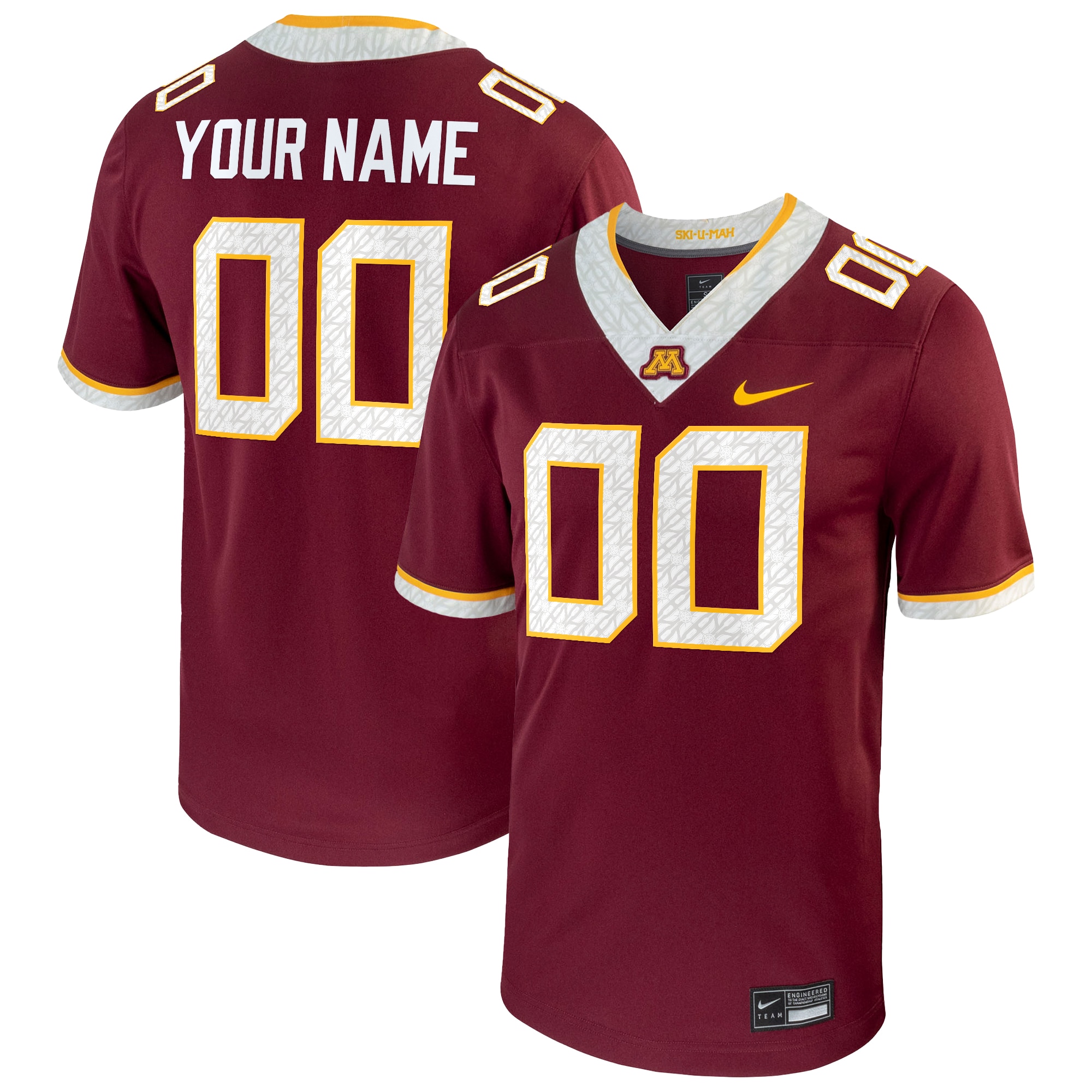 Minnesota Golden Gophers Football Custom Game 26/27 Football Jersey - Maroon