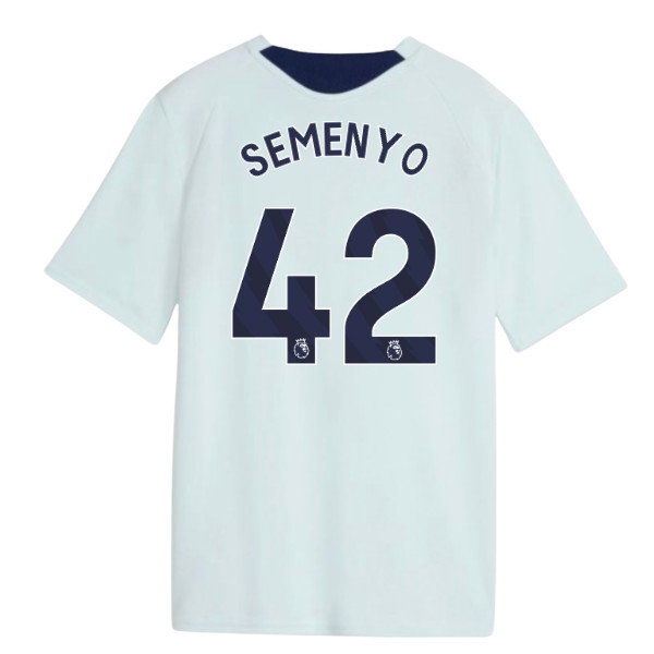 [HP] 2026-2027 Man City Training Jersey (Dewdrop) - Kids (Semenyo 42)