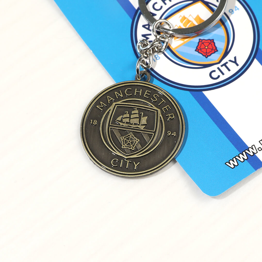 Manchester City Logo Soccer Key Chain Authentic Kit