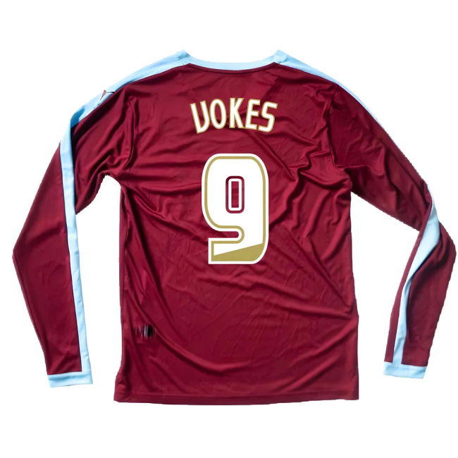 Devoted Burnley Long Sleeve Home Shirt Excellent S Vokes #9 Durabl...