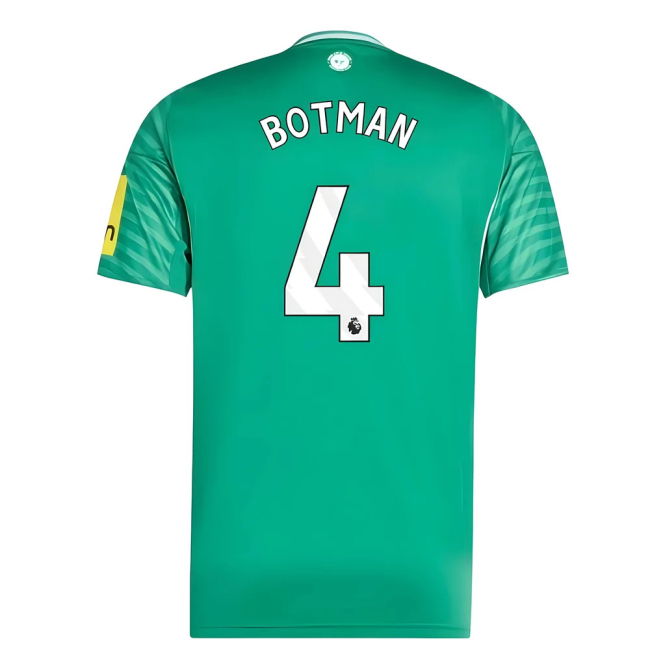2025-20 Newcastle Authentic Away Football Shirt Botman 4 L M S