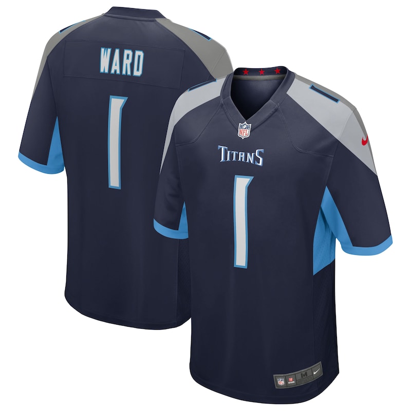 None Cameron Ward TEN Titans Iconic Premium Material Jersey Game Day W