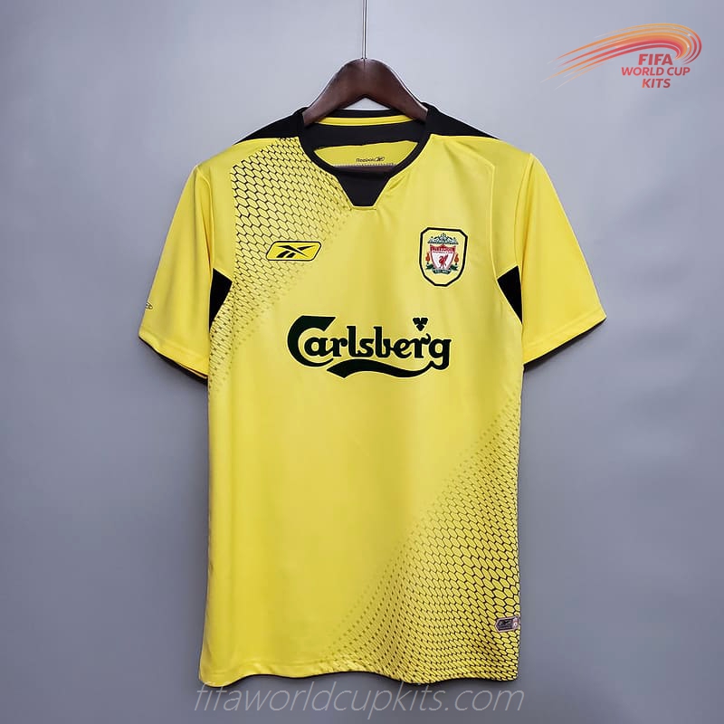 Liverpool 04-05 Away Yellow Football Kit