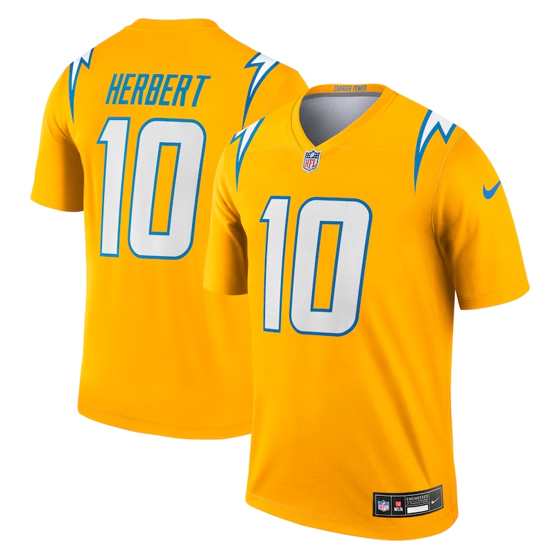 None Justin Herbert MVP Candidate LA Chargers High-Quality Jersey