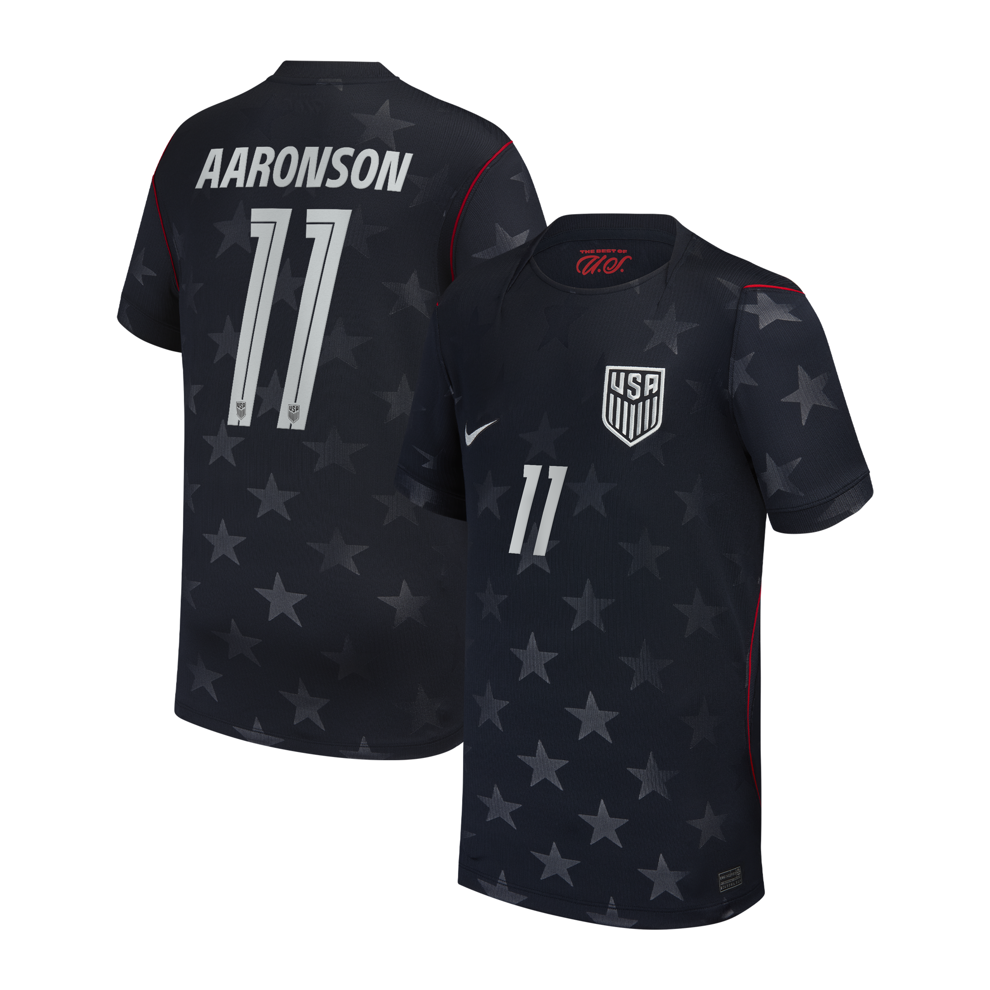[SJH] Brenden Aaronson USMNT Youth 2026/27 Away Stadium Replica Jersey - Blue