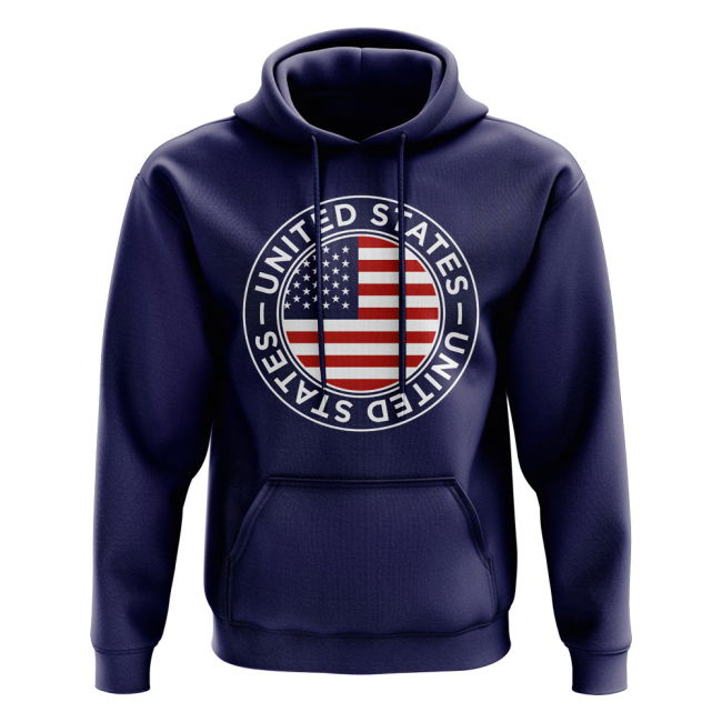 USA Football Badge Hoodie (Navy)