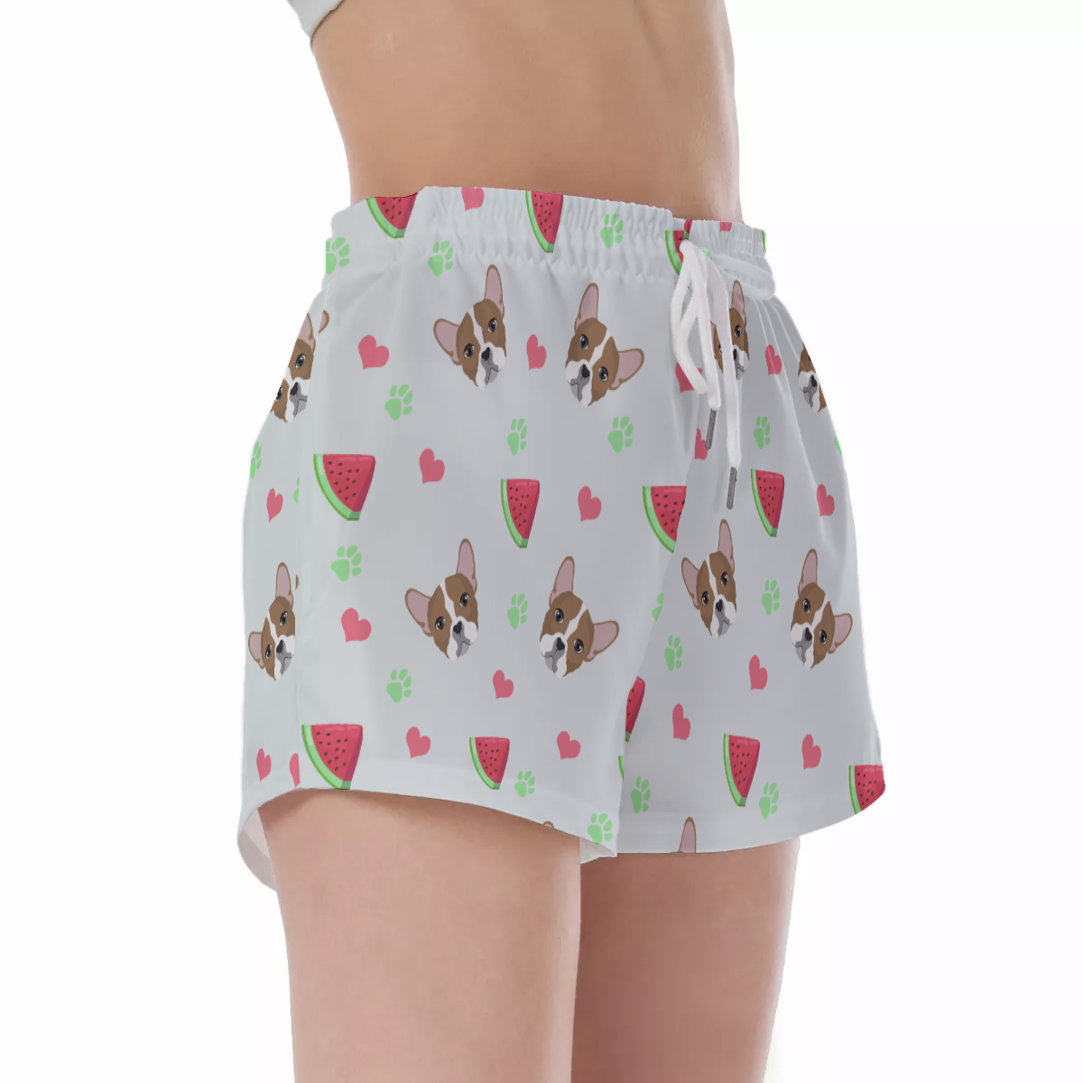 Comfortable Durable Luna - Women's Short Pants for French Bulldog Lovers