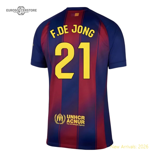 Luxury 2025-2026 Barca First Jersey (fde Jong 21) - Competitive Price