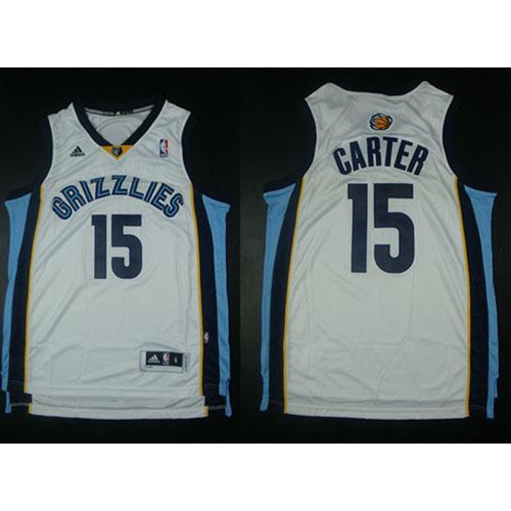 Fan Favorite Top-Grade Men's Grizzlies #15 Vince White Basketball Jersey