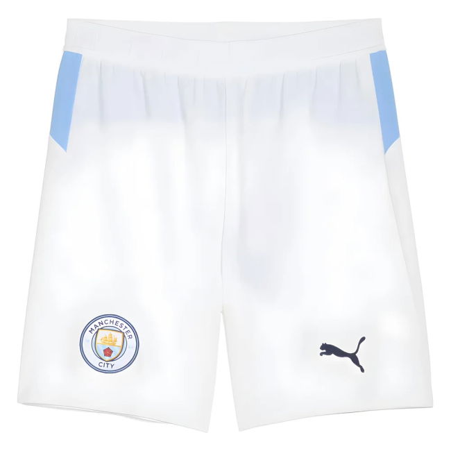 Home Shorts for Man City 2025-2026 (Adult