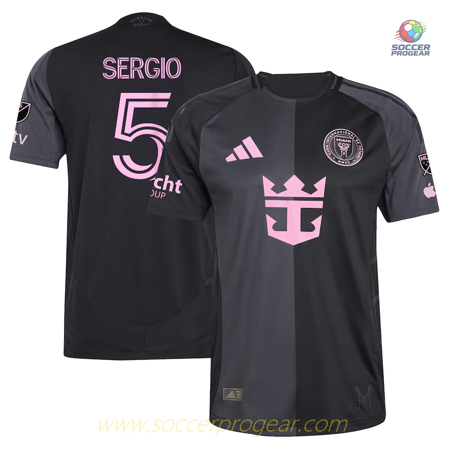 Inter Miami Away Match Soccer Football Shirt 2025 Sergio Busquets