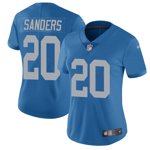 NFL D L Lions #20 Barry Sanders Limited White Jersey - Fan Favorite