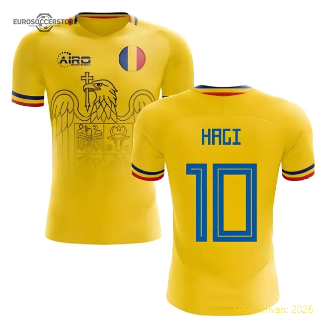 2025-2026 Romania Home Concept Football Shirt (Hagi 10)