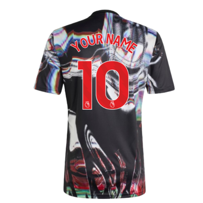 Authentic 2025-2026 Man Utd Pre Match Shirt (black) (your Name)