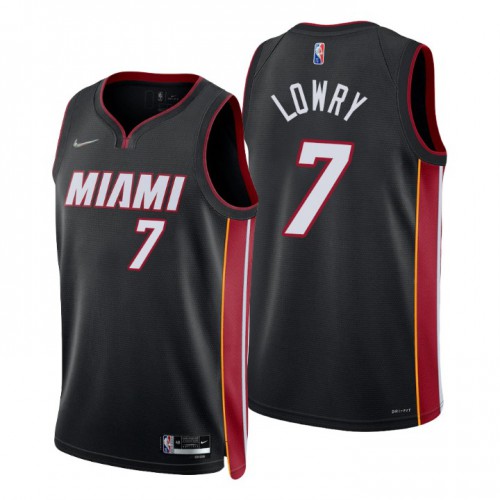 Heat Black Miami Heat #7 Nike Jersey - Basketball Jersey