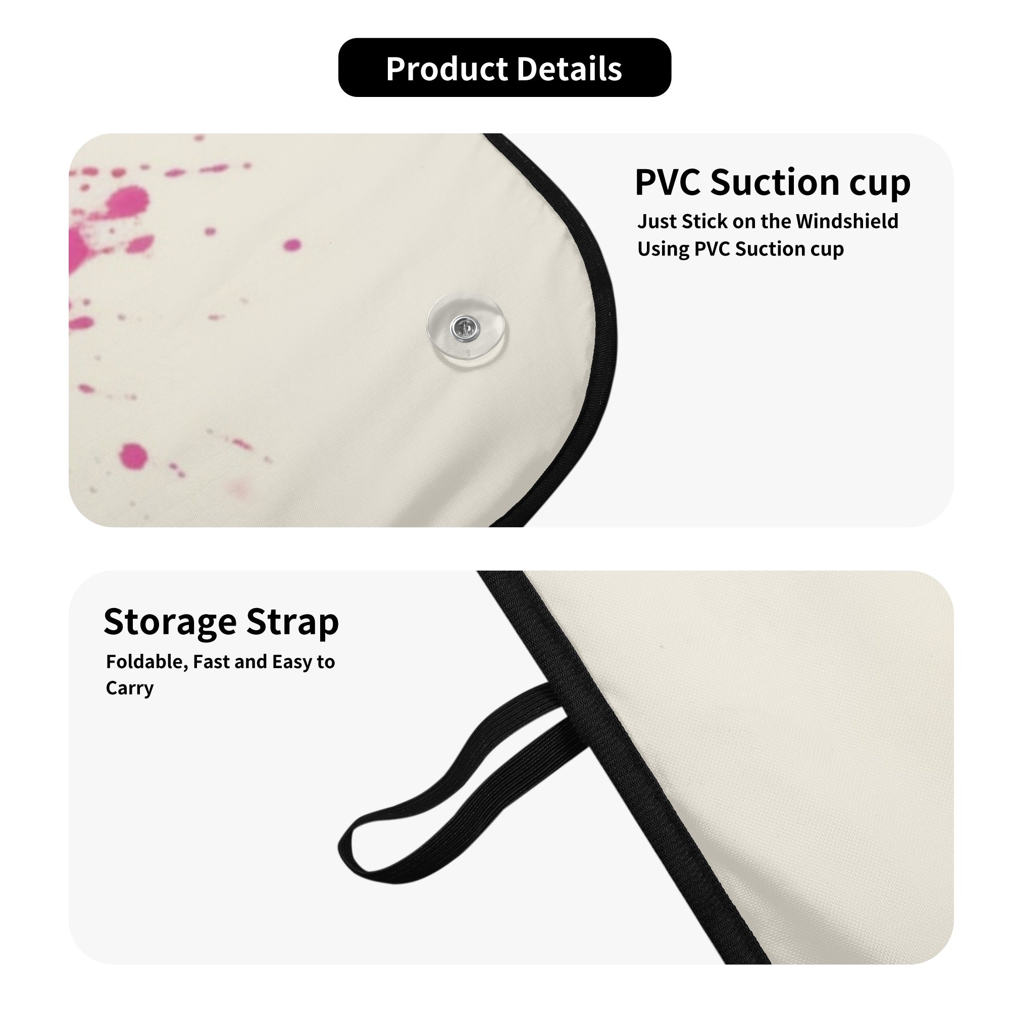 Noelle - Non-slip Car Auto Sun Shade Summer Wear | Durable Build