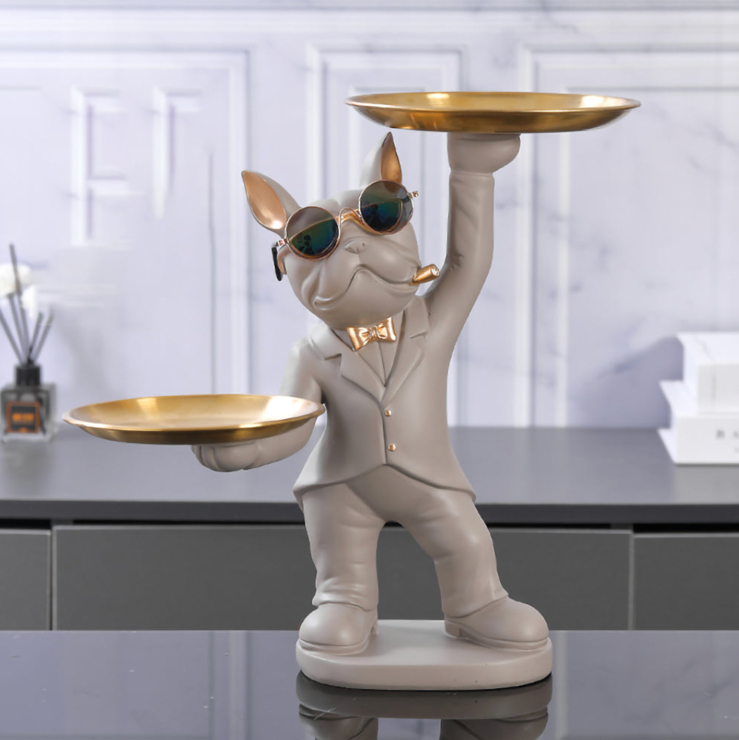 French Bulldog French Bulldog Sculpture A Charming Interior Decor