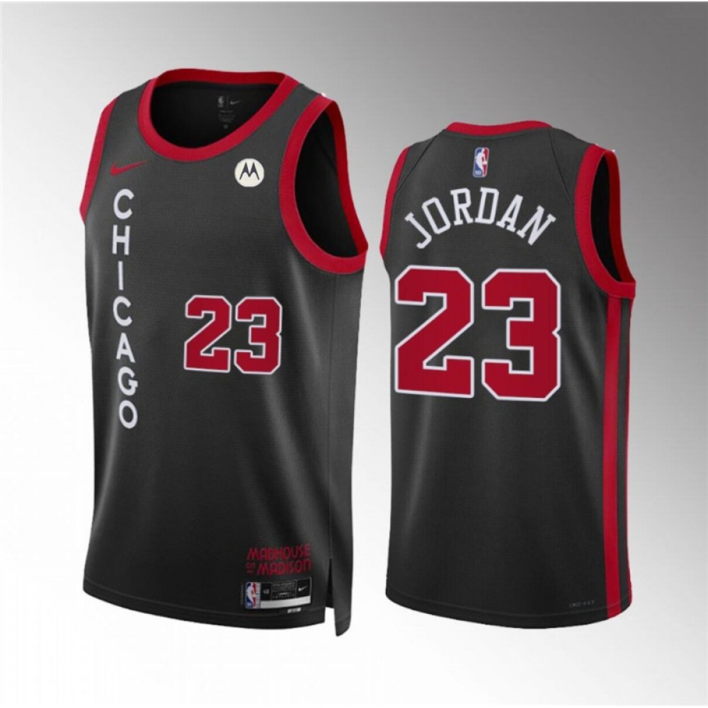 23 Chicago Bulls Jersey Black - City Edition - Basketball Fan Gear