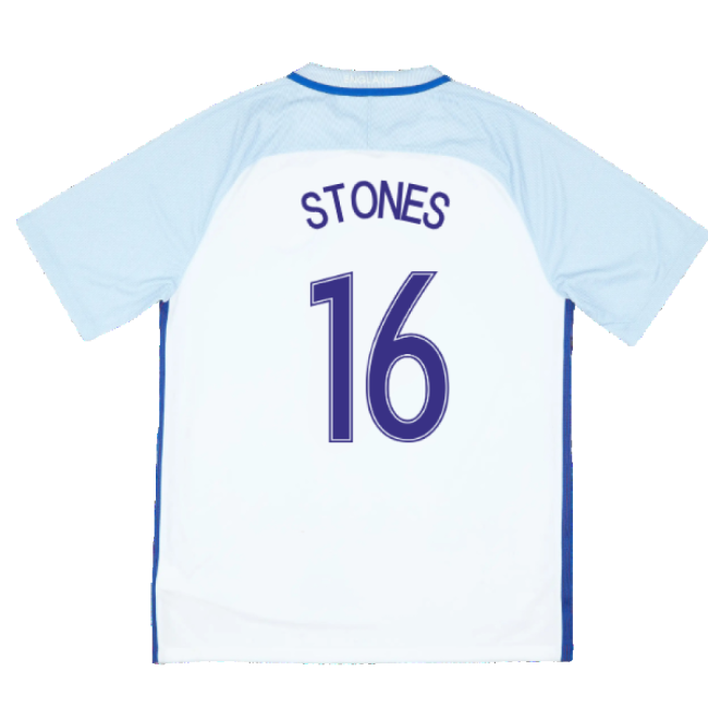 Authentic Replica England Home Supporter Kit for Adults (Stones 16)