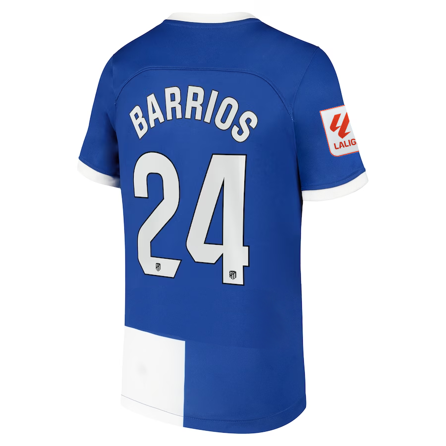 Atletico Madrid Barrios 2023-2024 La  Away Jersey – Authentic Shirt