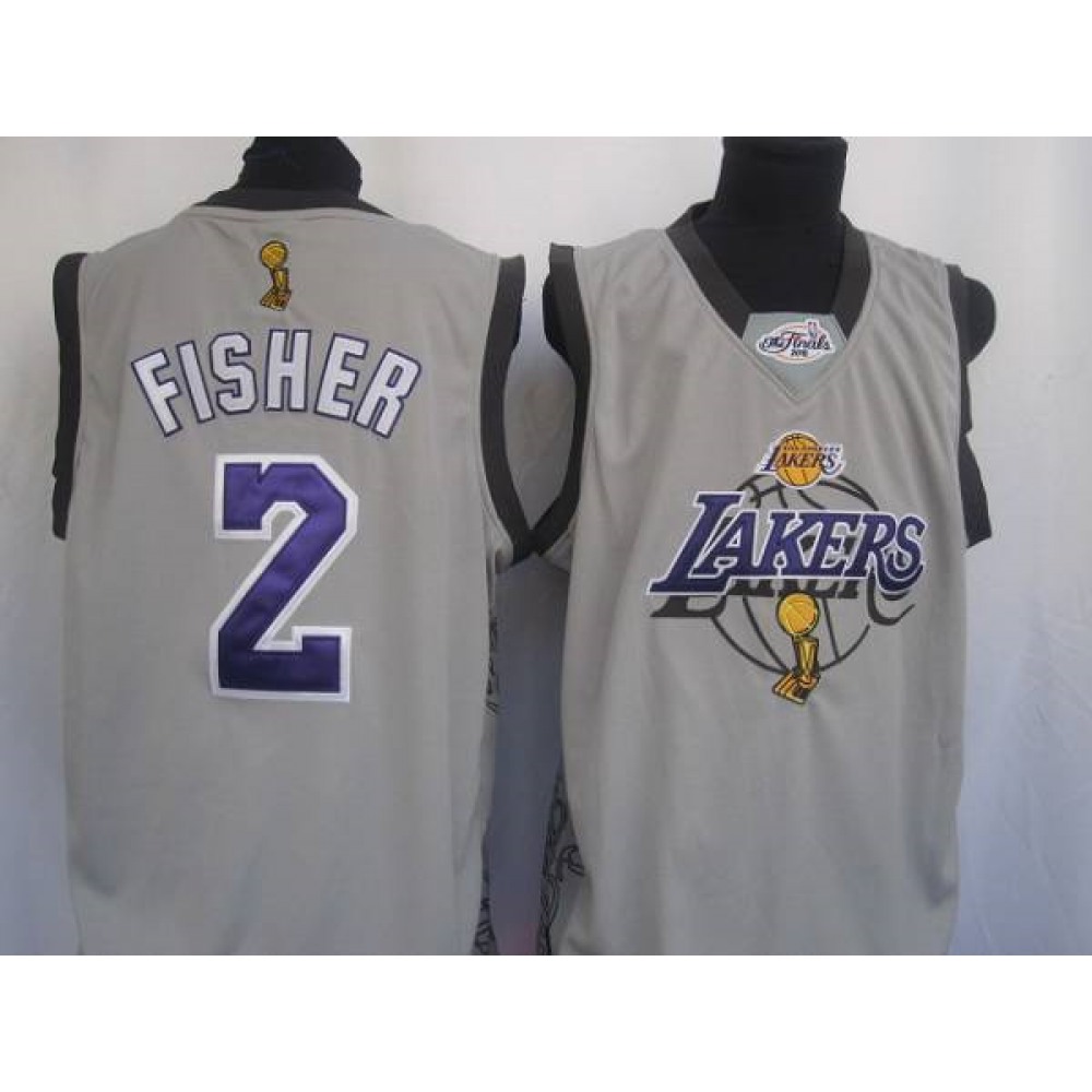 Collector's Item Official Men's LA Lakers #2 Fisher None Basketball Jersey