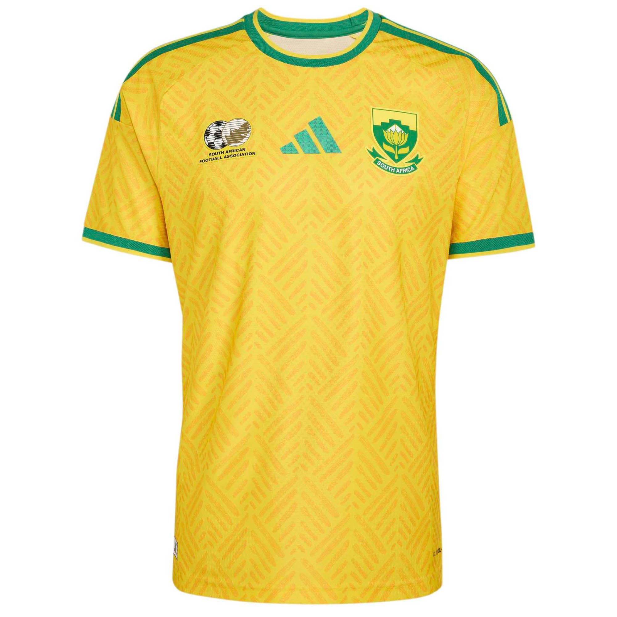 [SJH] South Africa National Team Home On-Field Authentic Jersey - Yellow