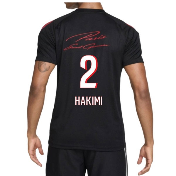 [DDJ] 2026-2027 PSG Strike Training Shirt (Black) (Hakimi 2)