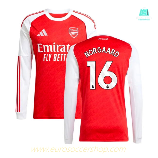 2025-2026 Arsenal Long Sleeve Home Shirt (Norgaard 16)