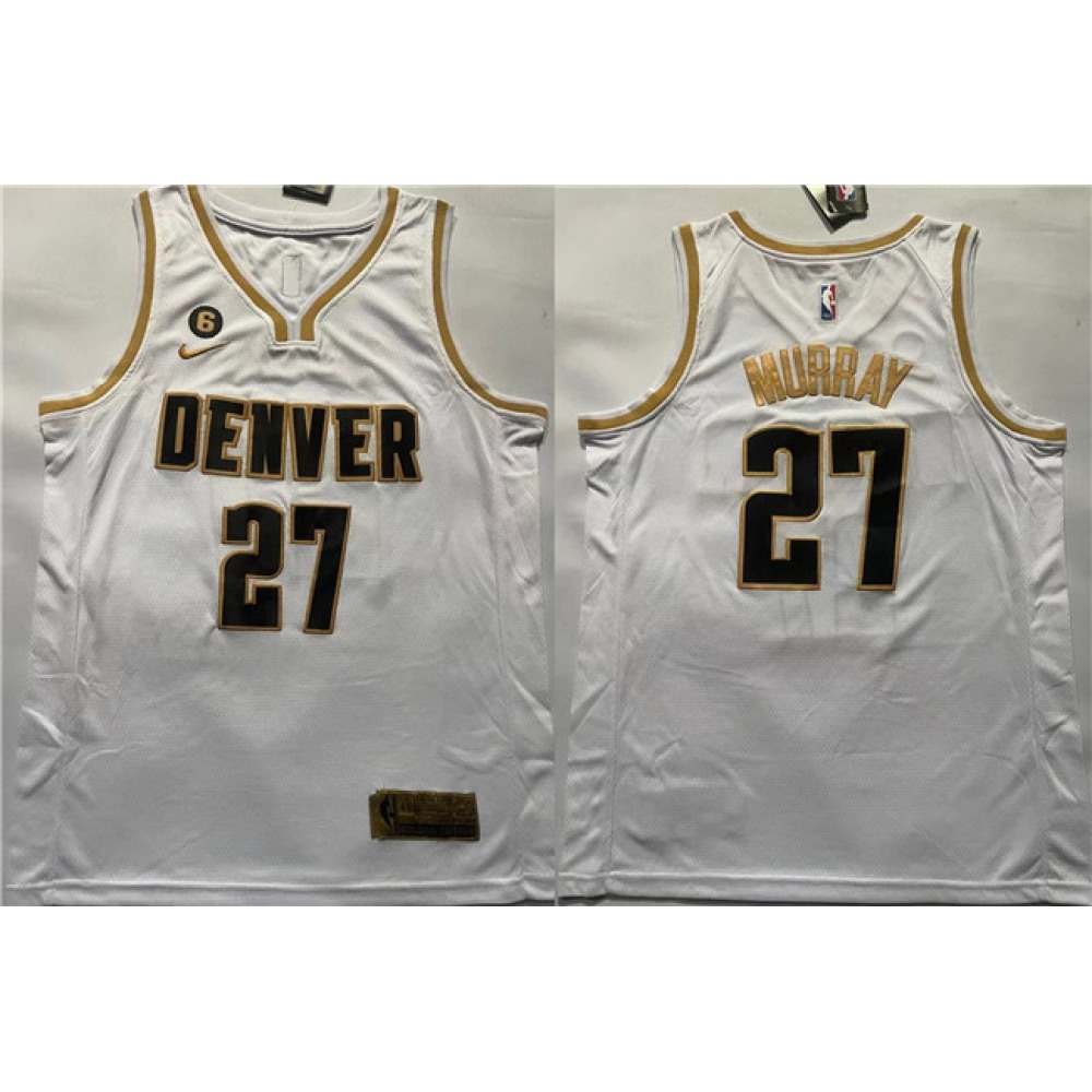 Classic 27 Denver Nuggets White Jersey - - Game Day Essential
